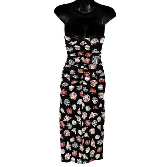 NWT Anthropologie Soleil Seashell Strapless Ruched Dress - Picture 7 of 8